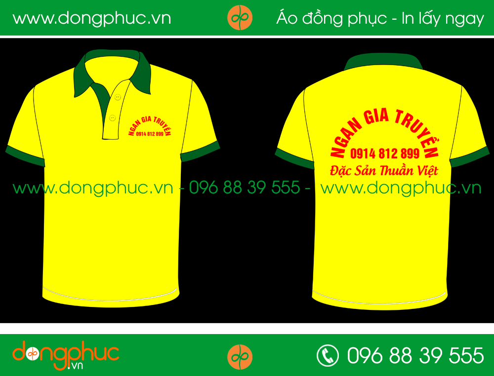 Áo phông đồng phục Ngan gia truyền